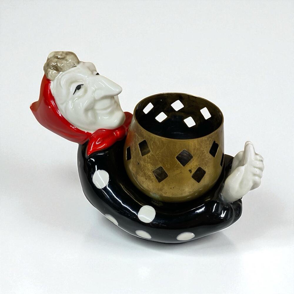 Vintage Fitz & Floyd Kitchen Halloween Witch Candle Votive Tea Light Holder